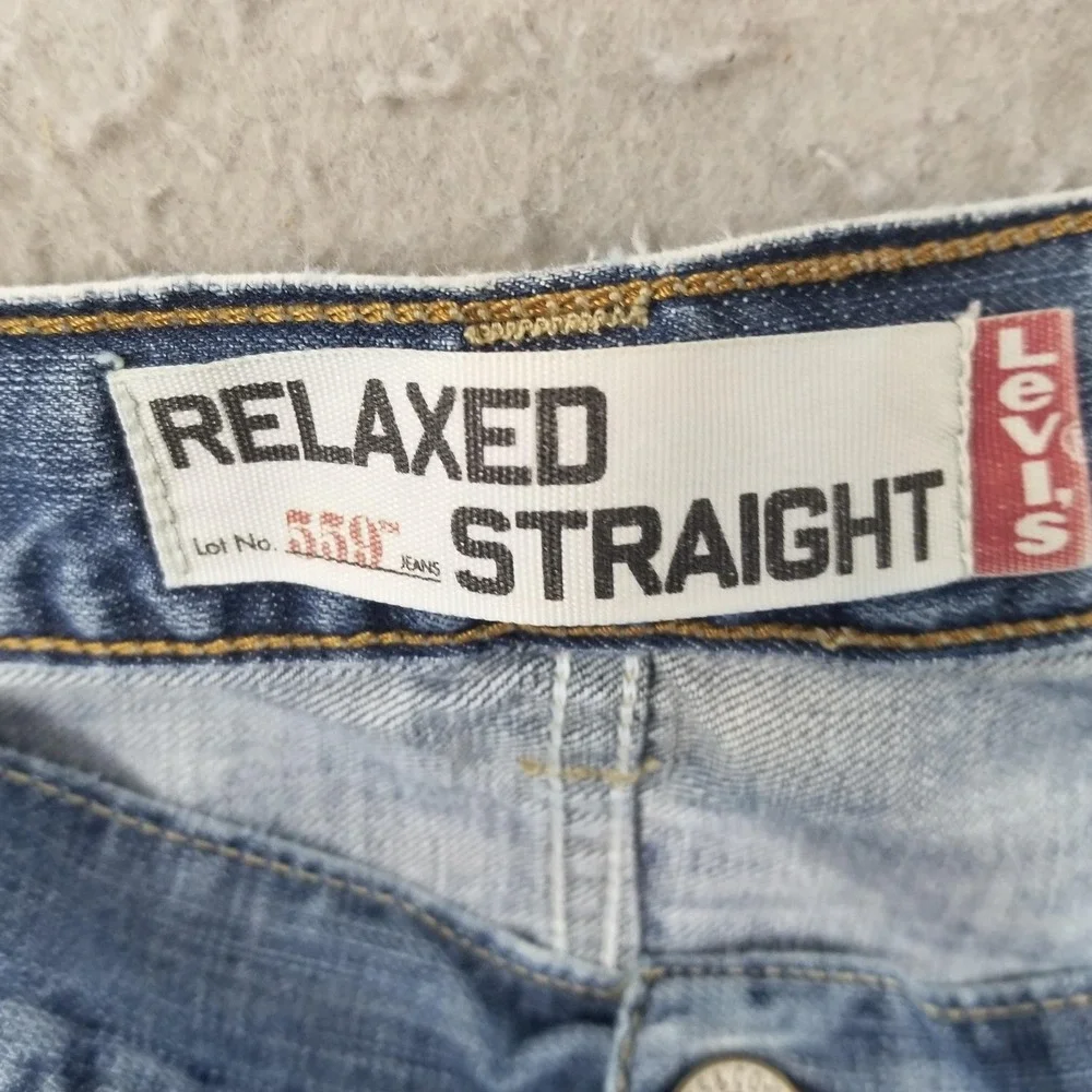 Levis 559 Relaxed Straight Jeans Mens 40x30 Blue Medium‎ Wash Denim Pants
